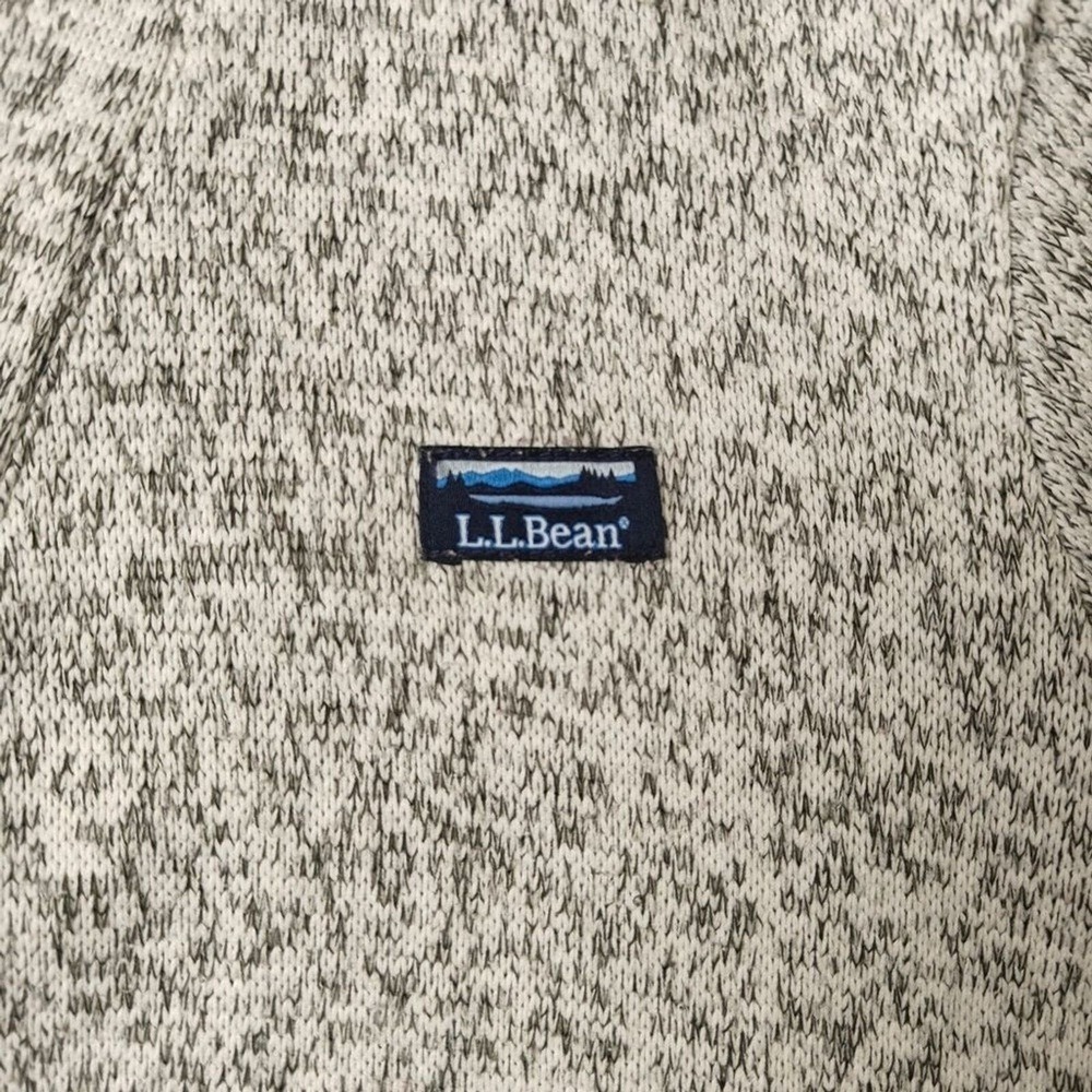 LL Bean Womens Gray Marled Sweater Fleece Robe 507457 Small Regular Tie Waist - Picture 10 of 15